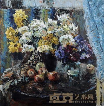 杜詠樵 1982年作 静物 <em>78×78cm</em>