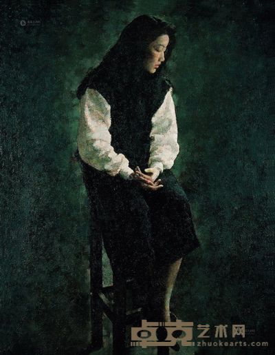 林永康 2000年作 静坐的女子 <em>146×114cm</em>
