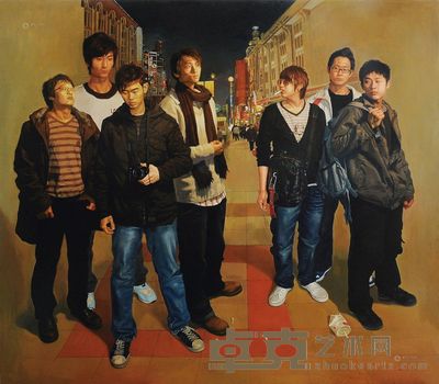 董凯 2008年作 青春关键词-路途 <em>176×200cm</em>