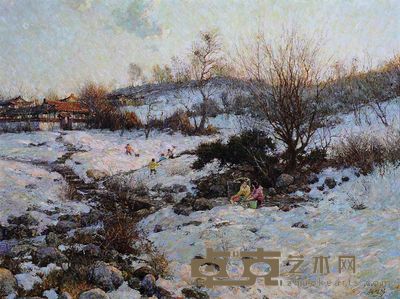 崔成植 2009年作 夜来一尺雪 <em>76×102cm</em>