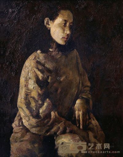 林永康 2004年作 愁绪 <em>86×68cm</em>