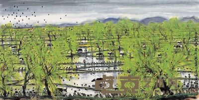 林丰俗 辛卯(2011年)作 平田耕春 镜片 <em>69×137cm</em>