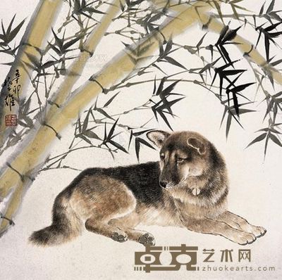 方楚雄 辛卯(2011年)作 独思 镜片 <em>69×69cm</em>