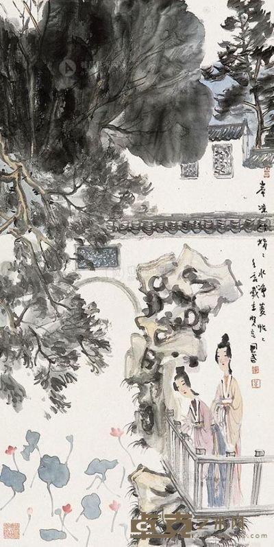 黄国武 壬辰(2012年)作 水净菱帖帖 镜片 <em>139×70cm</em>