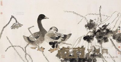 许晓彬 幽禽翠翎满晴溪 镜片 <em>49×93cm</em>