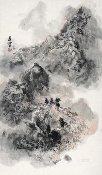王维宝 癸亥（1983年）作 山水 镜框