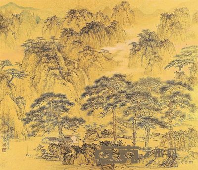 宋文治 山居图 镜片 <em>45.5×53cm</em>