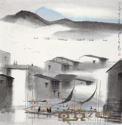 杨明义 江南春晨 镜片 <em>60×58cm</em>