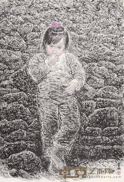 王有政 小女孩 镜片 <em>102×70cm</em>