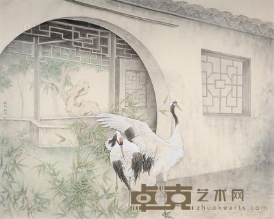 杨斌 杨琪 鹤寿 镜片 <em>91×113cm</em>