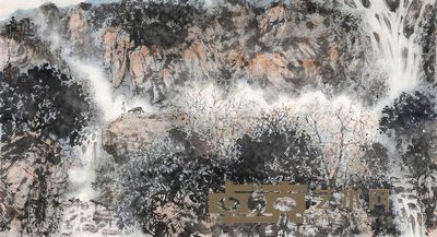 崔爱国 辛卯(2011年)作 高秋图 镜片 <em>96×177cm</em>