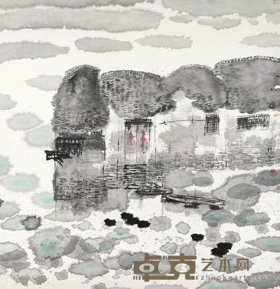 赵旭 水乡情 镜片 <em>67×65.5cm</em>