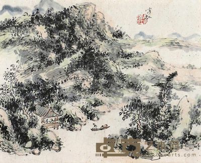 黄宾虹 山水 镜框 <em>25×31cm</em>