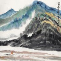 许钦松 乙亥（1995年）作 山水 镜片