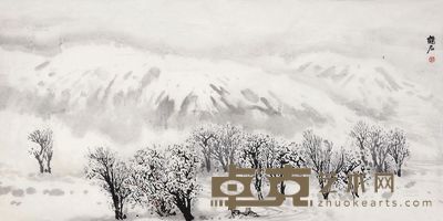 郝鹤君 山水 镜片 <em>68×136cm</em>