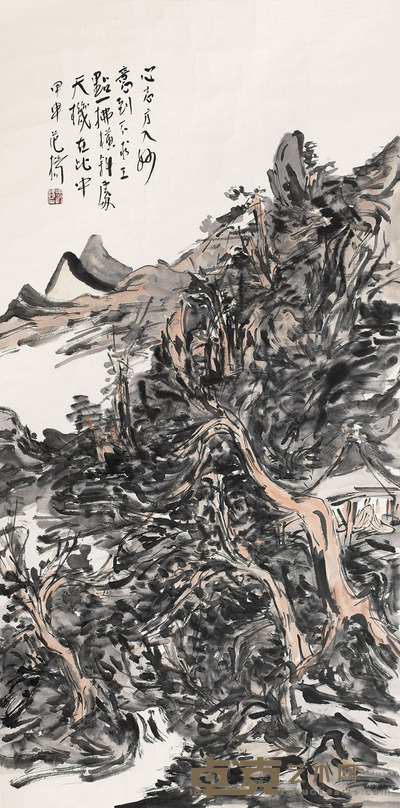 范扬 2004年作 山水 镜心 <em>140×69cm</em>