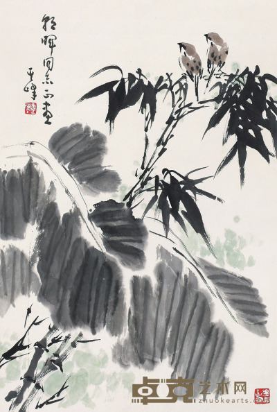 孙其峰 麻雀芭蕉 轴 <em>68×45cm</em>