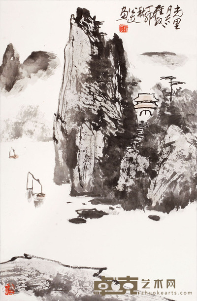 郭公达 山水 68×45