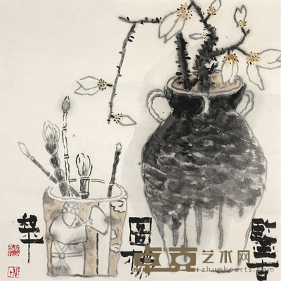 杨和平 鉴古图 69x69cm