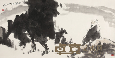 张洪 人物 70x138cm