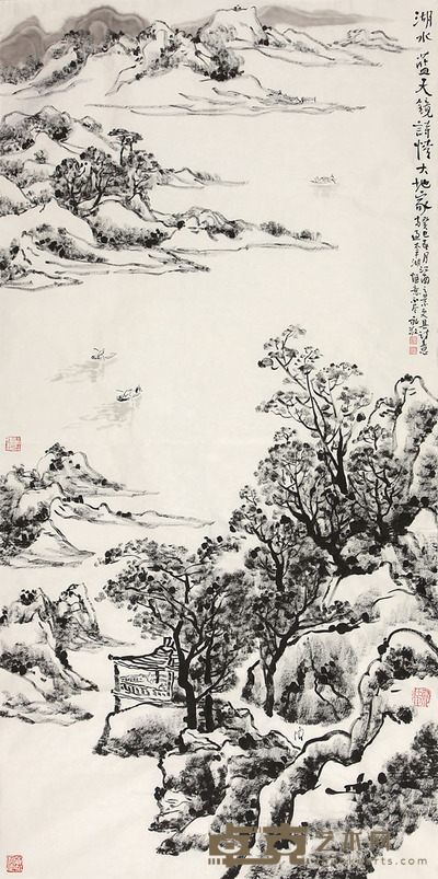 王永敬 山水 68x136cm