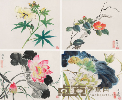 李咏森 花卉 <em>26×33cm×4</em>