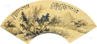 吴榖祥 壬辰（1892）年作 秋江钓艇 镜框