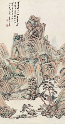 陈曾寿 辛未（1931）年作 幽壑山居 立轴