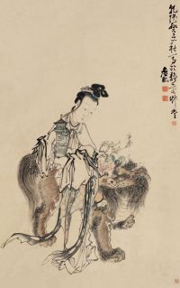 黄慎 癸未（1763）年作 麻姑献寿 立轴