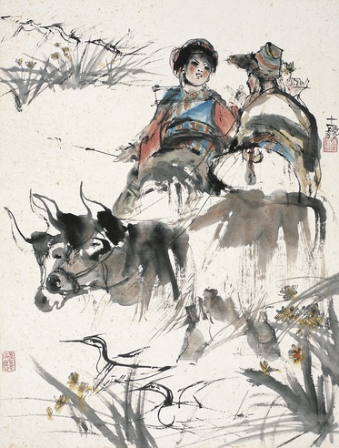 程十髪  牧牛图