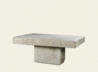 明·汉白玉满工龙纹长方形石桌