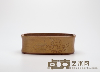 清末民国·南林刻清供图水仙盆 6.7×20.6cm