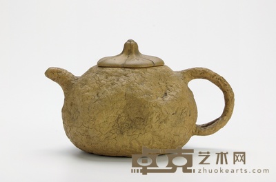 清末民国·江案卿制段泥供春树瘿壶 11.5×18cm