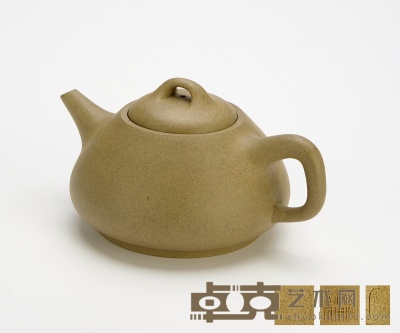 民国·寿珍款段泥石瓢壶 8.3×16.7cm