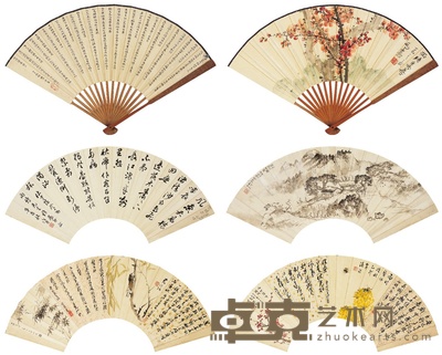 乔木 承名世 赵冷月 潘然 等书法·花鸟·山水 19×53cm15×46cm18×46cm