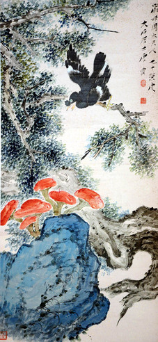 唐雲 花鸟