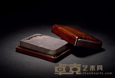 叶池端砚 14.5×9.7×2.5cm