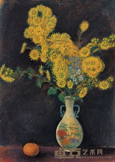 周碧初 瓶花 38.5×27cm