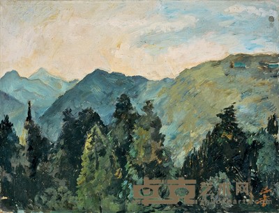 沙耆 群山 65×85cm
