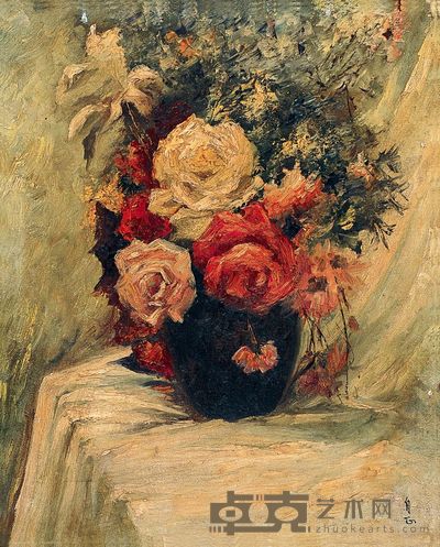 张自正 瓶花 49×39cm