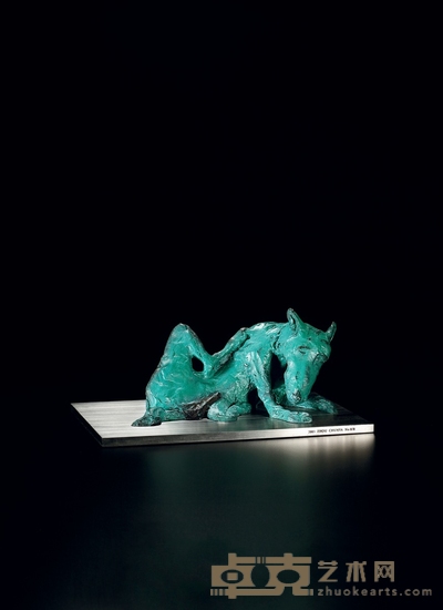 周春芽 搔痒的黑根 24.5×15×13cm