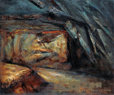 丁方 城 50×70cm