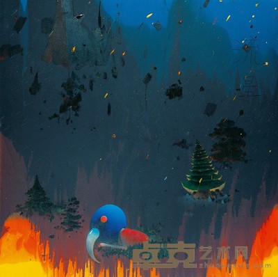 陈可 流星——奇鸟行状录 200×200cm