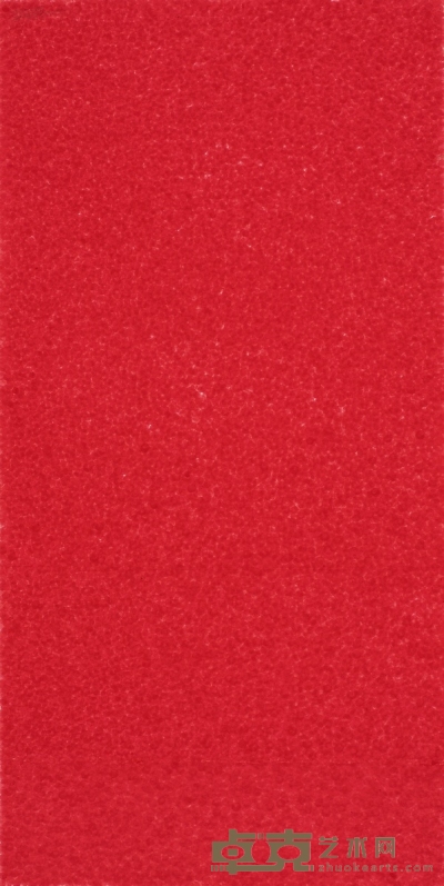 张羽 红指印 136.5×69cm