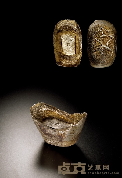 清·“光绪年月 丰茂仁” 双排戳五十两银锭 重:1866g 数量:1