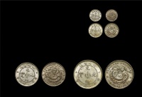 清·四川省造光绪元宝银币一组二枚