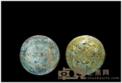 汉·镏金金饼 直径:60mm 重:109.3g 数量:1