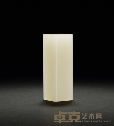 寿山荔枝冻石素方章 2.2×2.2×6.4cm