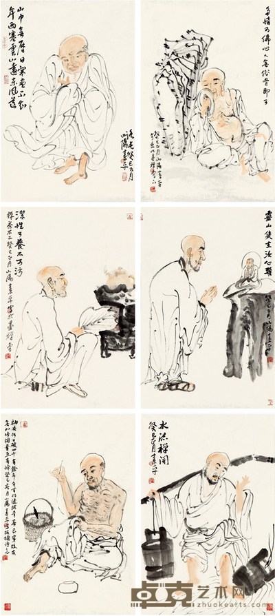 候素平 禅境 69×46.5cm×12