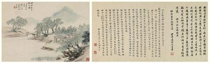 杨伯润 己丑（1889年）作 山水 立轴